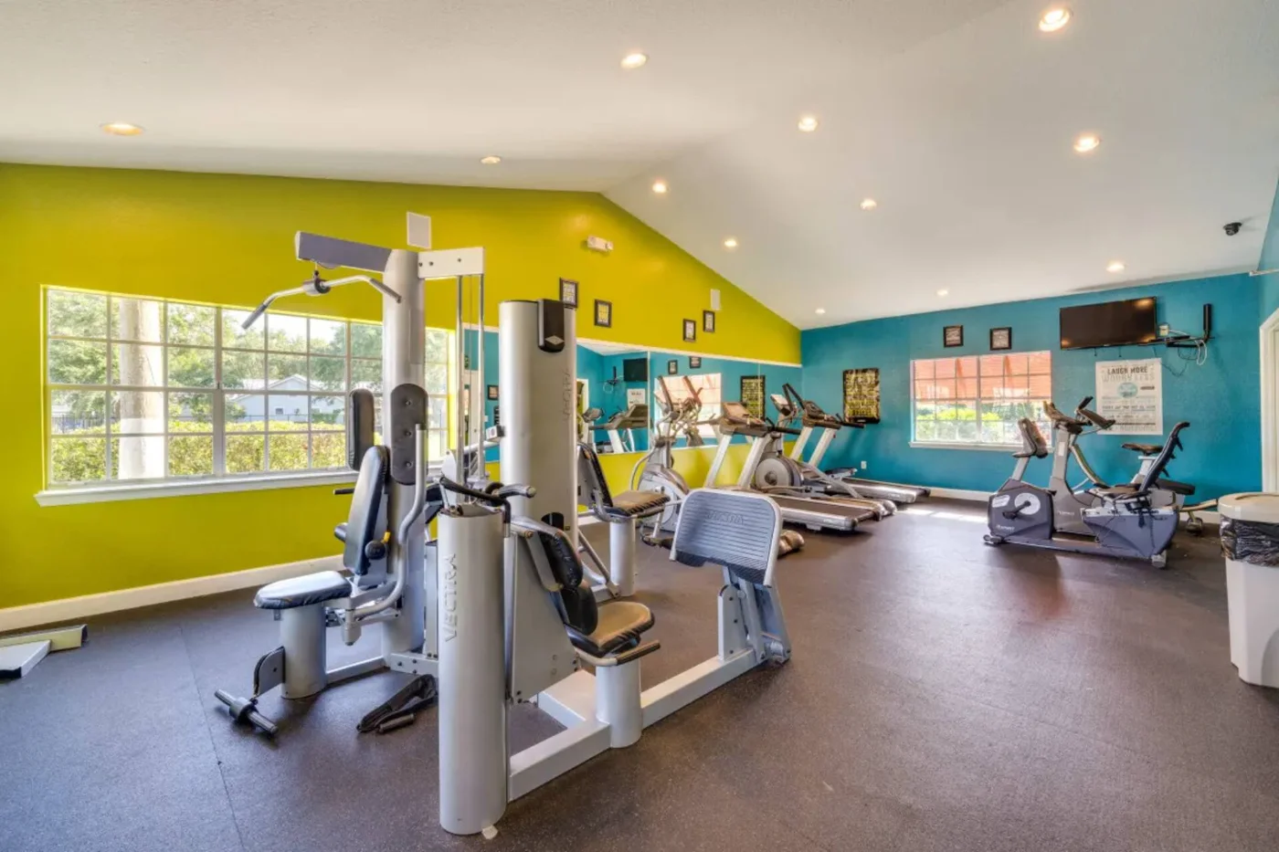 Zona de musculación del gimnasio